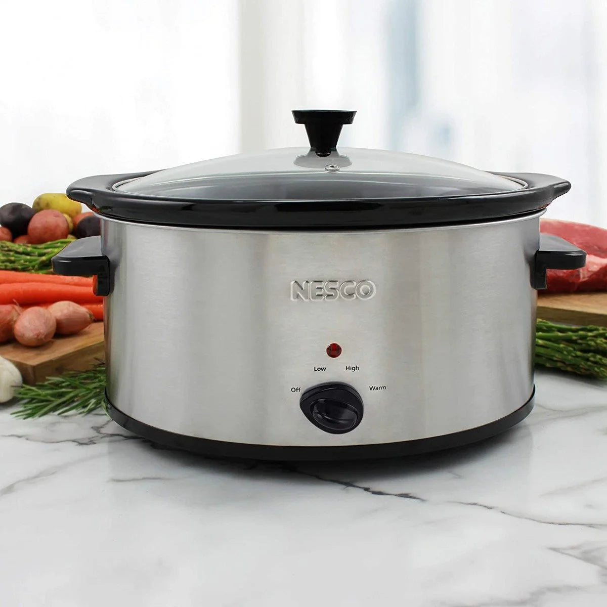 6-Quart Stainless Steel Slow Cooker U9418