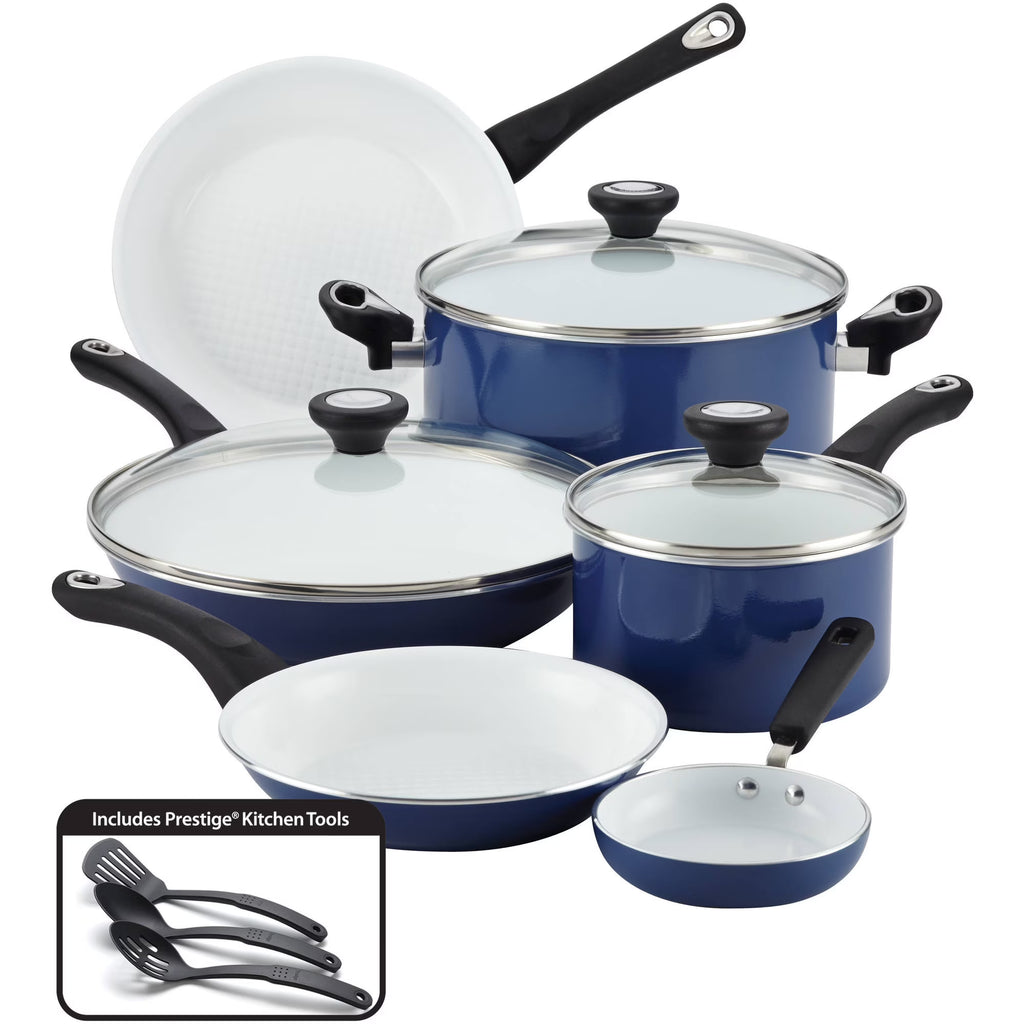 12 Piece Ceramic Nonstick Pots and Pans Set L38160