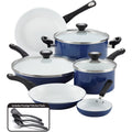 12 Piece Ceramic Nonstick Pots and Pans Set L38160