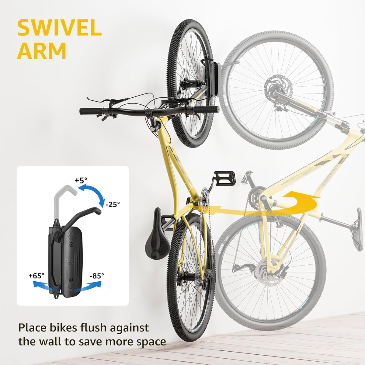 Swivel Bike Wall Mount Bike Rack V738582