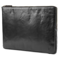 Black Small Leather Laptop Sleeve E979