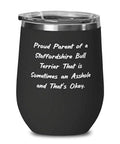 Staffordshire Bull Terrier Wine Glass Y5595