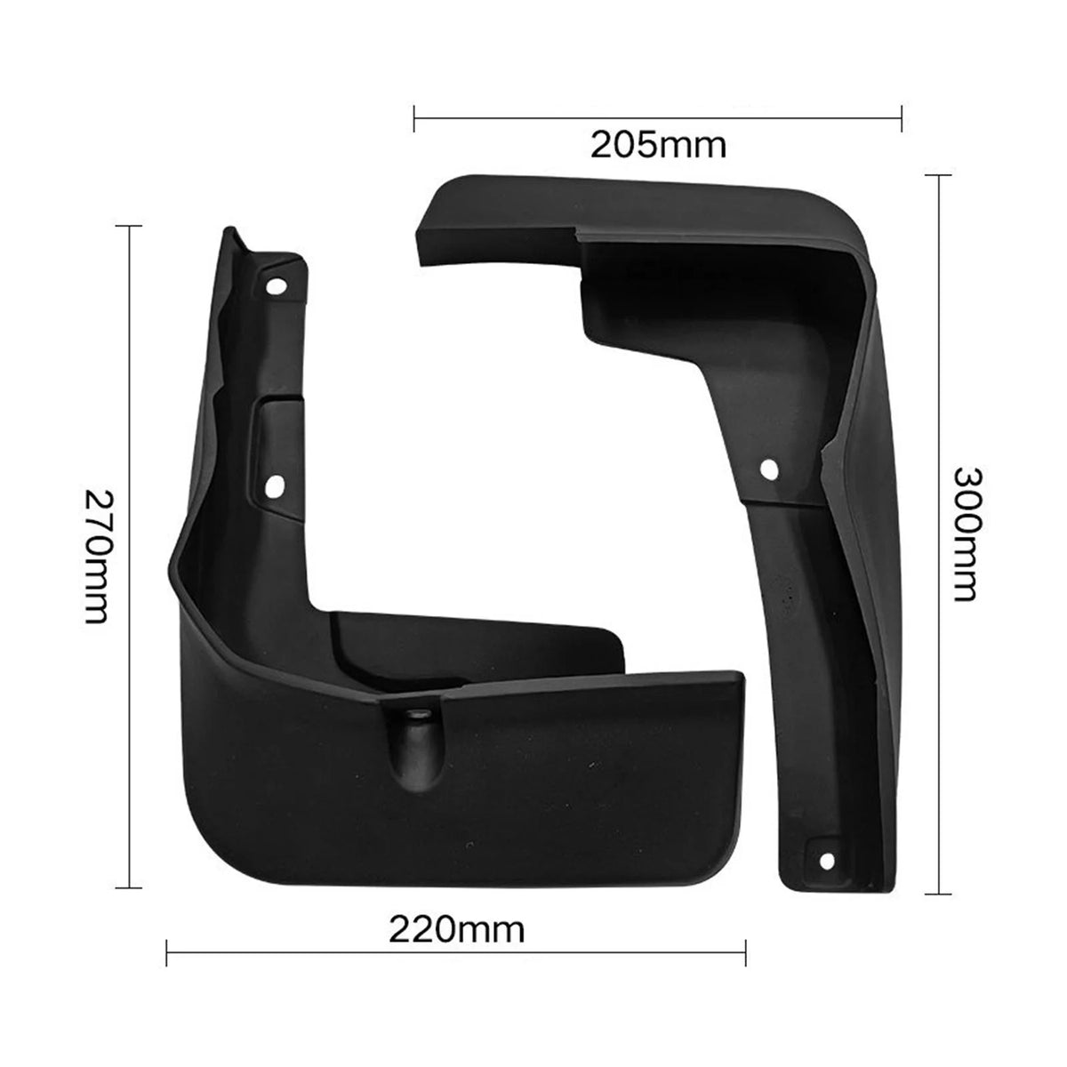 4Pcs Front and Rear Mud Flaps Mudguard F380