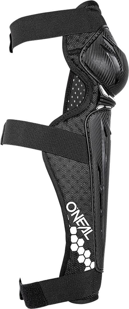 Black-White Carbon Look Knee Protectors, Size M O764