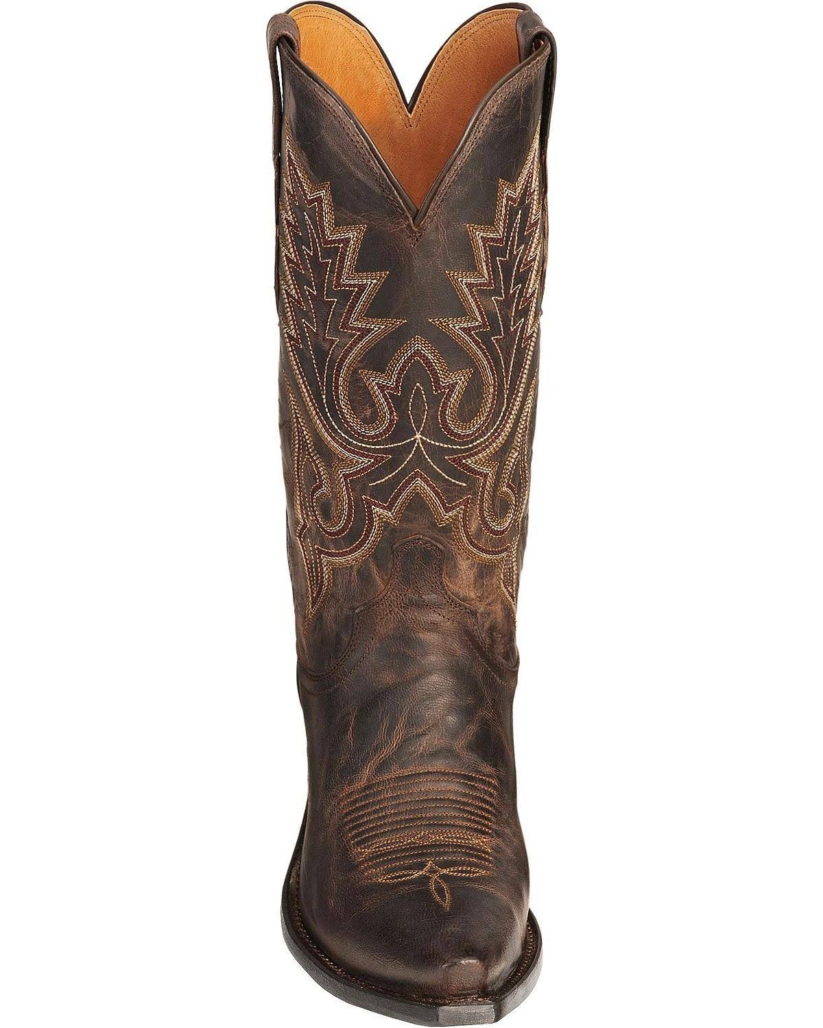 Chocolate Madras Goat Cowboy Boots Z6358
