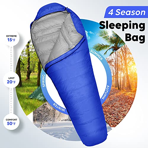 Mummy Sleeping Bag with Compression Sack Y889