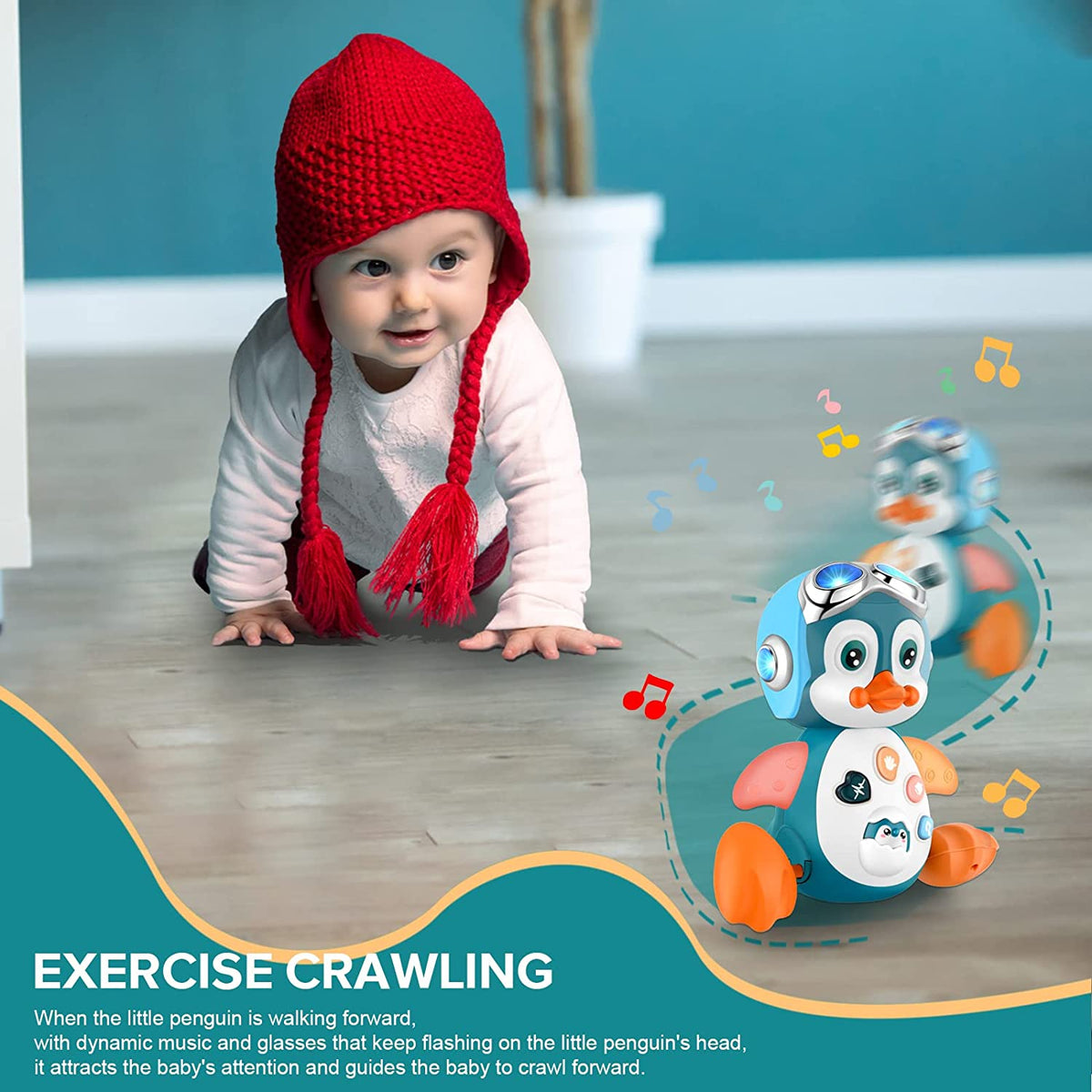 Baby Crawling Toys with Music and LED Lights R8263