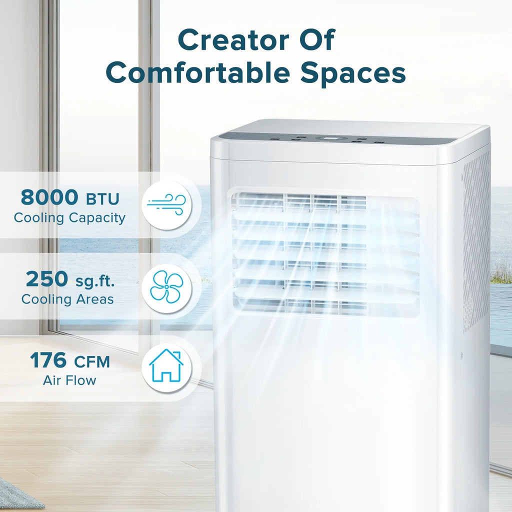 5,000 BTU Portable Air Conditioner White R492013