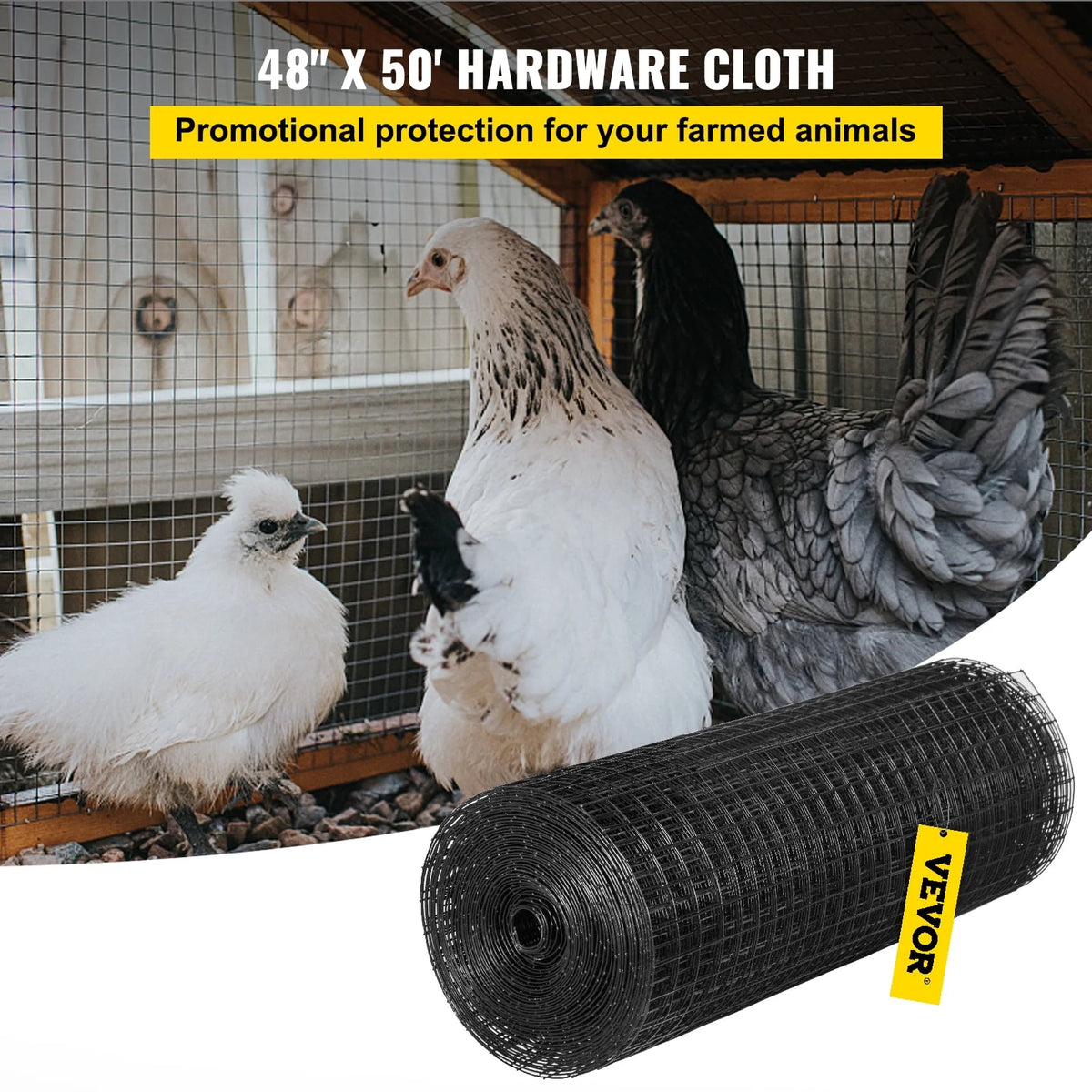 36x50' Vinyl Coated Welded Wire Fence 16 Gauge Y44533