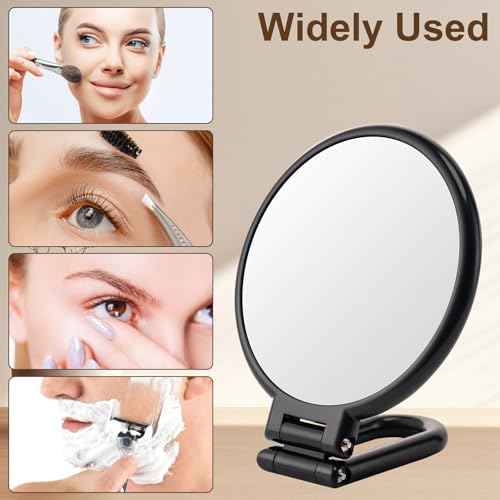 1X/10X Magnifying Double Sided Foldable Handheld Mirror P846457