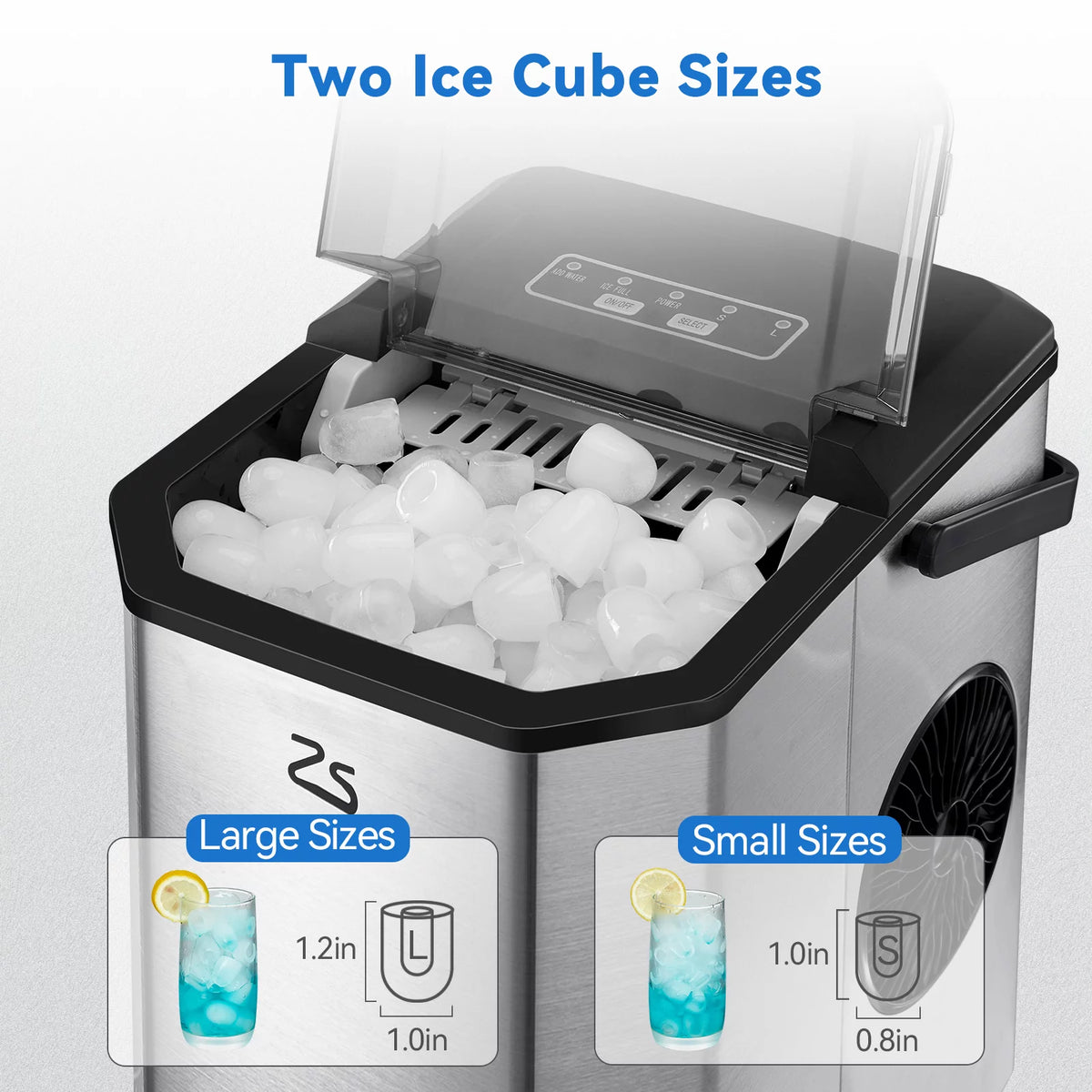 Countertop Nugget Ice Maker with Soft Chewable Pellet Ice U70392
