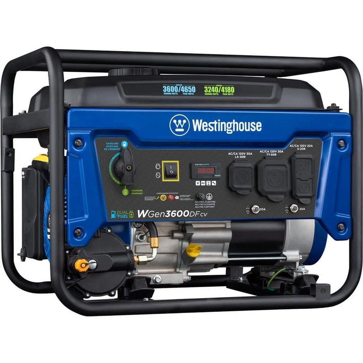 4650 Peak Watt Dual Fuel Portable Generator I284