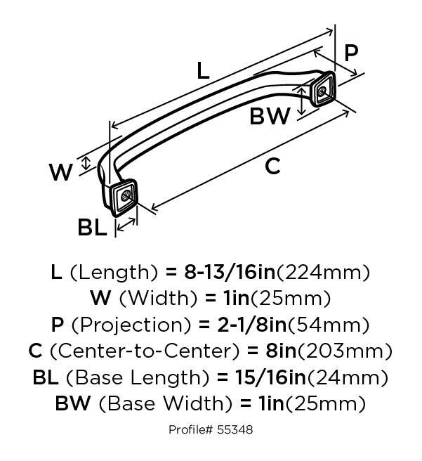 Caramel Bronze Appliance Pull E920750