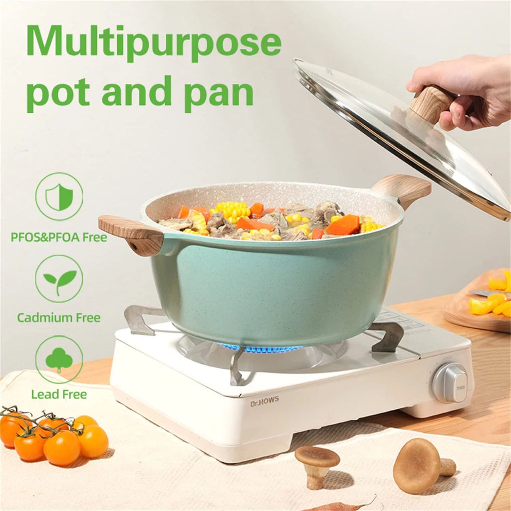 12-Piece Nonstick Granite Cookware Set R658