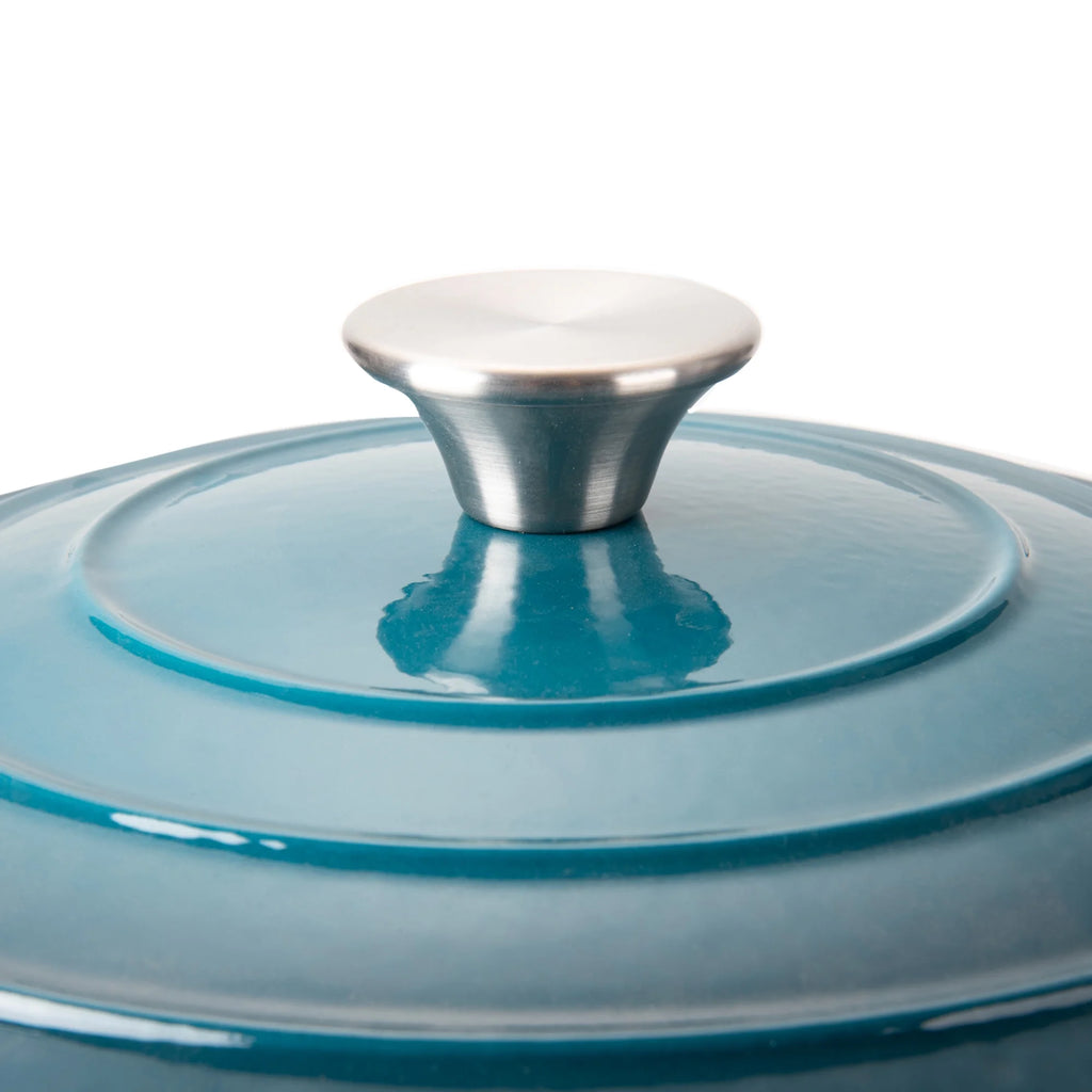 5.5 Quart Enameled Cast Iron Dutch Oven, Navy Z7408