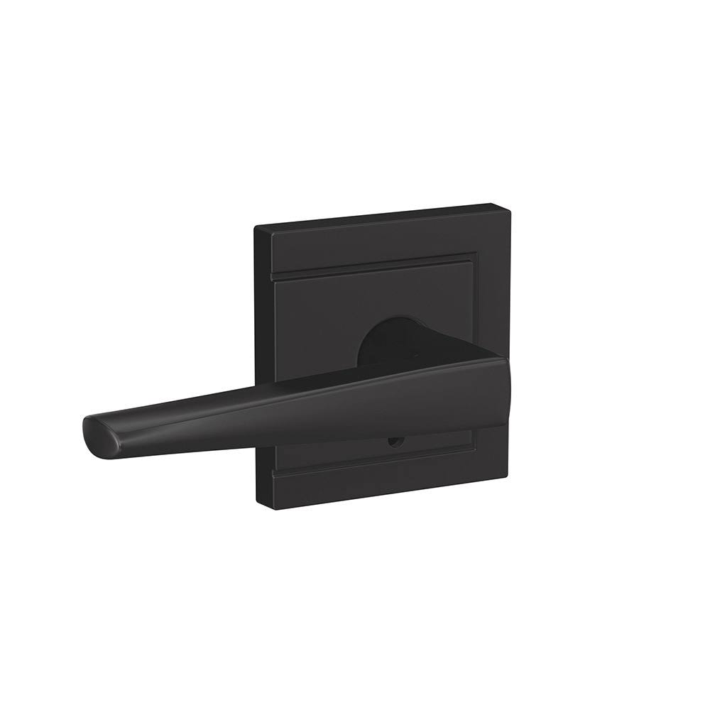 Matte Black Door Lever Set U943