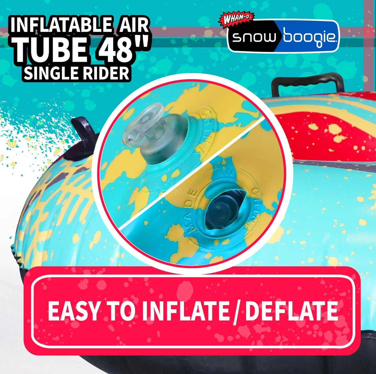 Inflatable Snow Sled with Soft Handles V19733