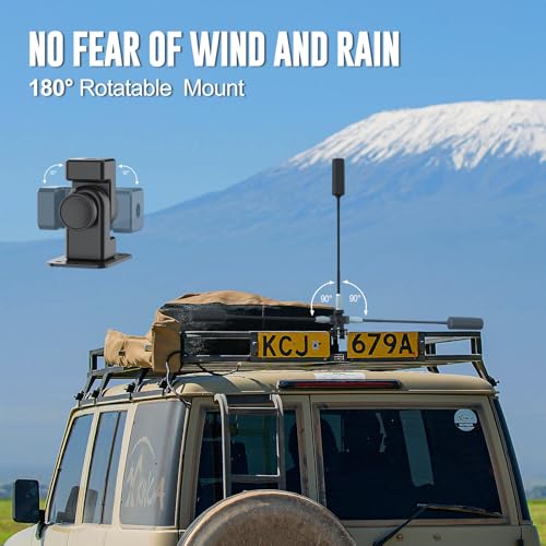 High Power Truck Cell Phone Signal Booster Kit with Omni-Directional Antenna W4294