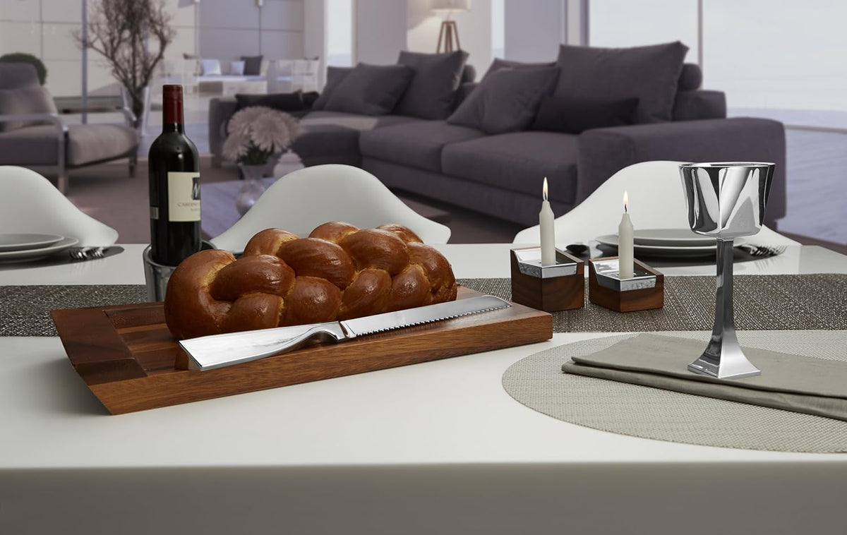 Wood and Alloy Seder Plate W67418