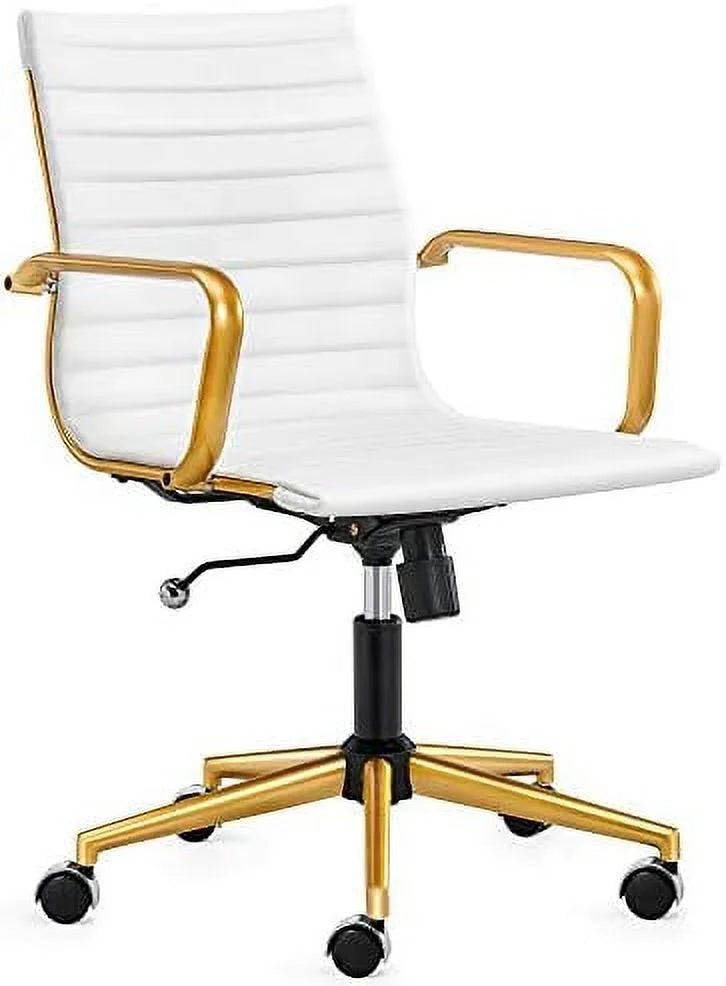 Terracotta Adjustable Swivel Office Chair with Armrest T756250