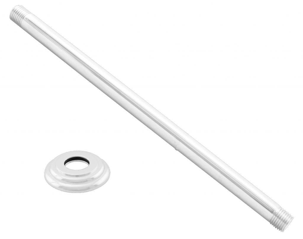 White Ceiling Mounted Shower Arm with Flange E235