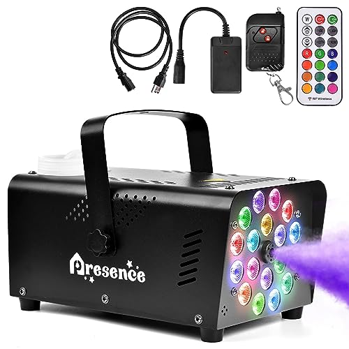 500W Fog Machine with LED Lights and Remote Control E552