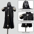 Black Halloween Flying Ghostface Decoration with Detachable Pole and Gloves L51988