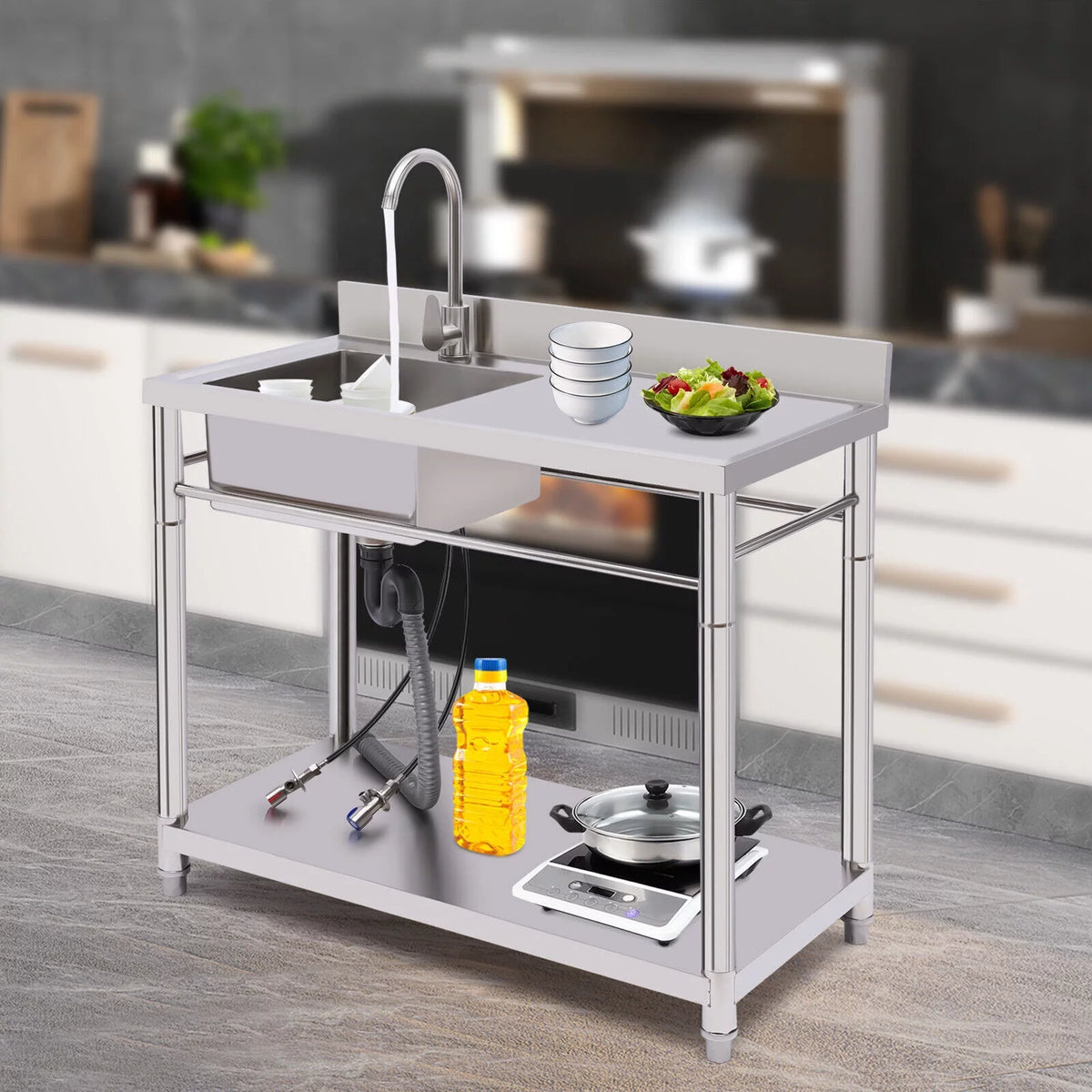 Stainless Steel 1 Compartment Utility Sink P43905