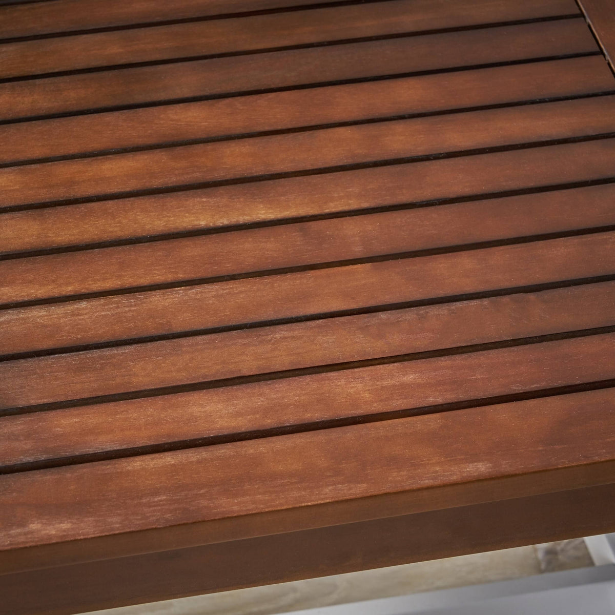 Dark Brown Acacia Wood End Table V599871