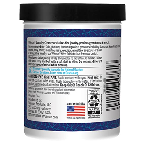 Fine Jewelry Cleaner Liquid with Cleaning Brush, 6 Oz K187198