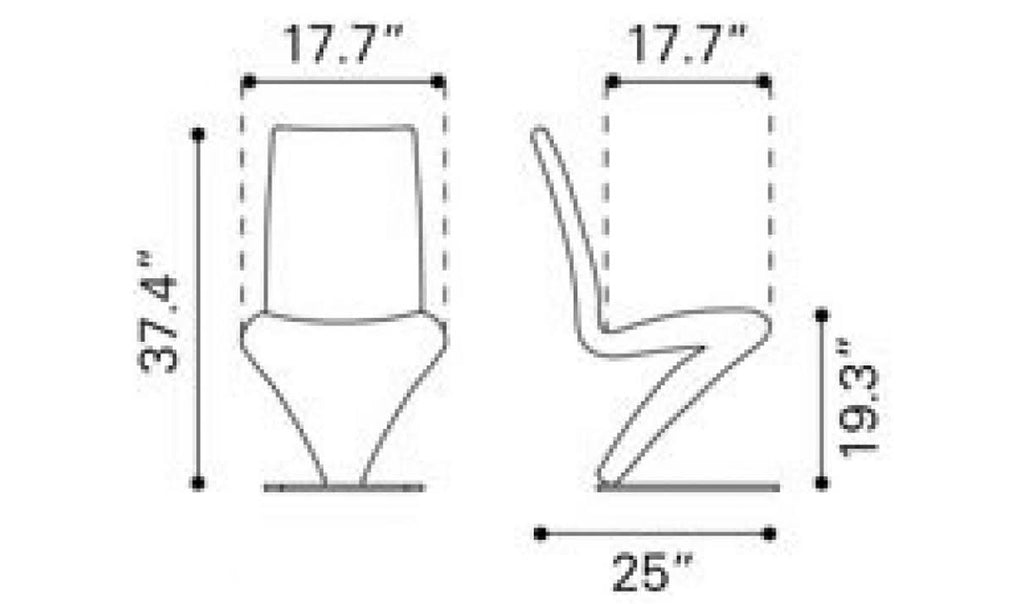 White Dining Chair (Set of 2) X82762