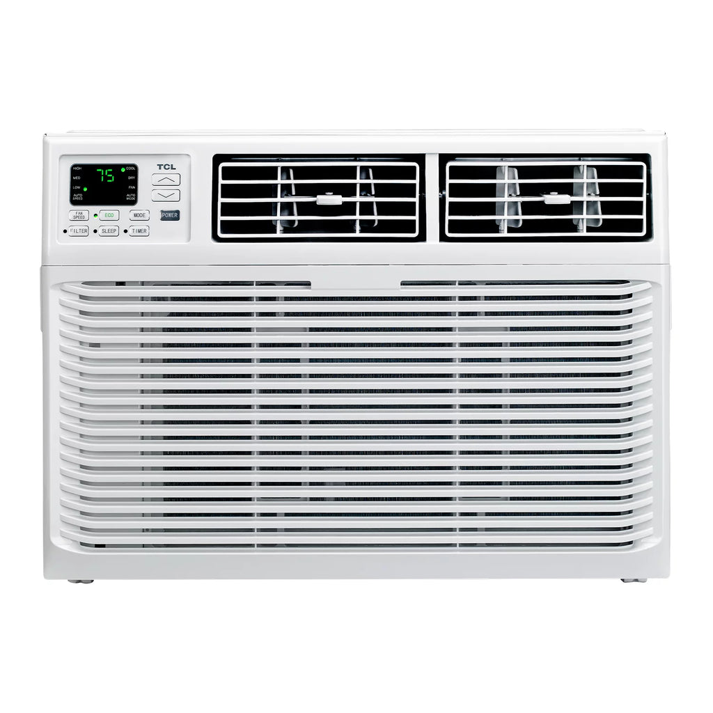 8000 BTU Smart Window Air Conditioner with Remote, White A389350