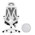 White Frame Green Net Gaming Racing Chair with High Back I9621