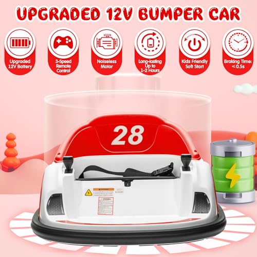 12V Electric Bumper Car with Parent Remote, Blue R678395