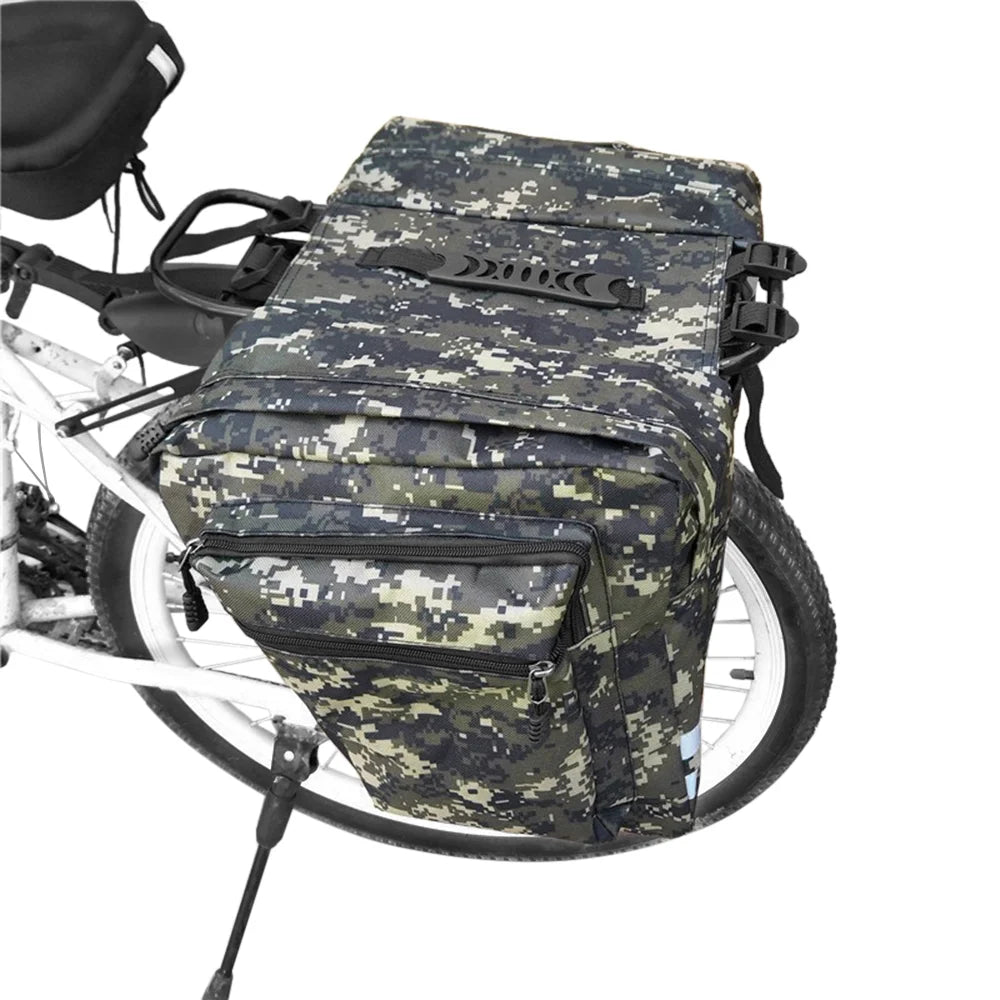 Rear Seat Bag Cycling Bike Rack Double Pannier Bag W745906