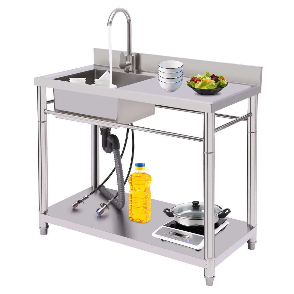 Stainless Steel 1 Compartment Utility Sink P43905
