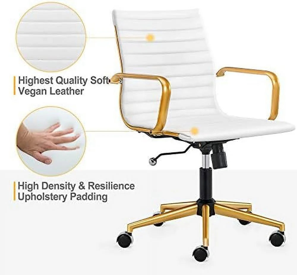 Terracotta Adjustable Swivel Office Chair with Armrest T756250