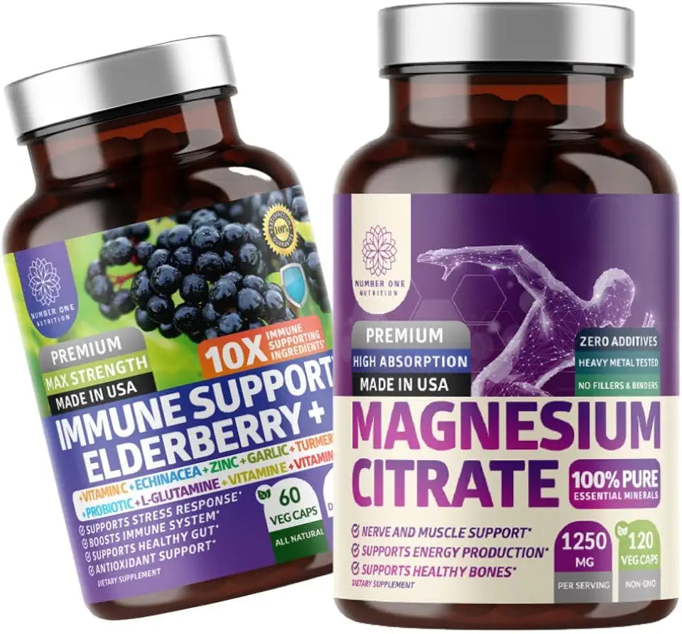 Magnesium Citrate and Elderberry 2 Pack D217040