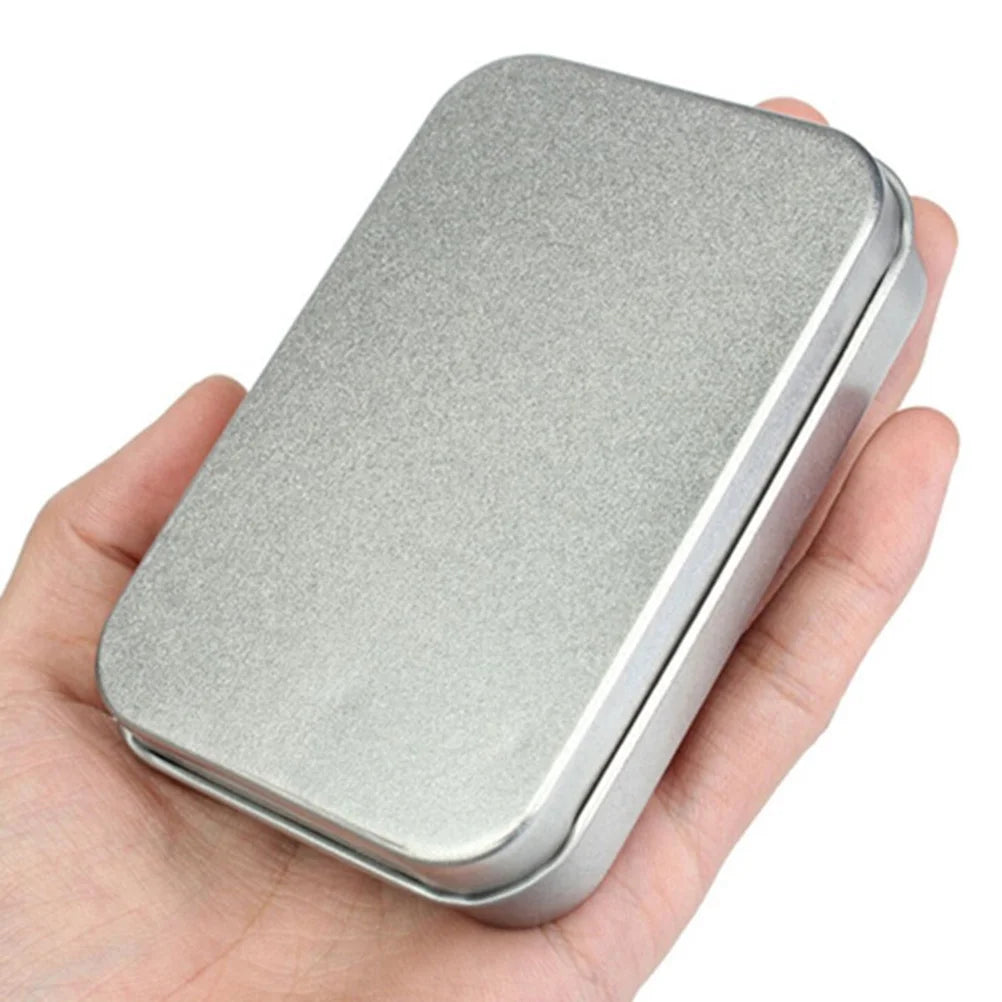 8 PCS Storage Bins with Lids Silver C456