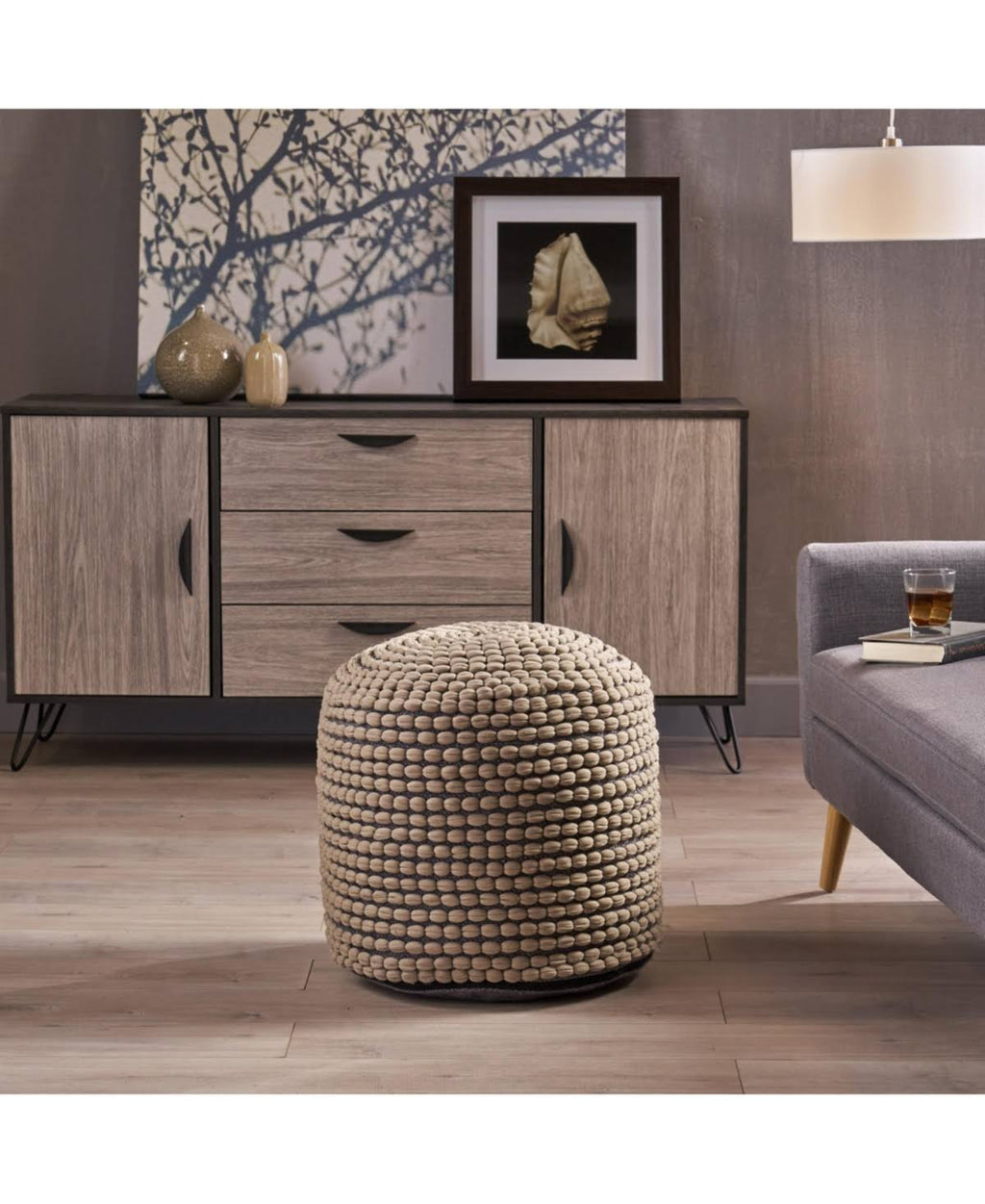 Green Pouf Z33427
