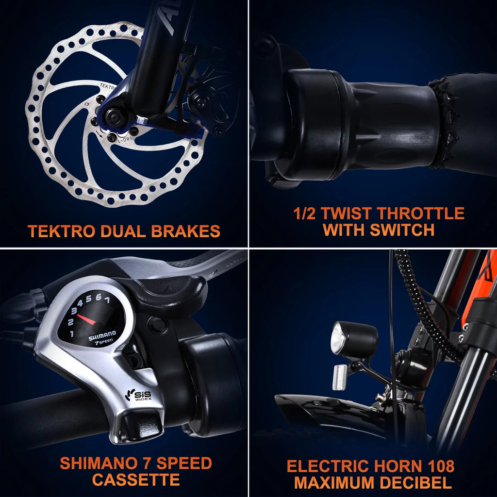 Fat Tire Step Through 750W 48V 20Ah Electric Bike T695