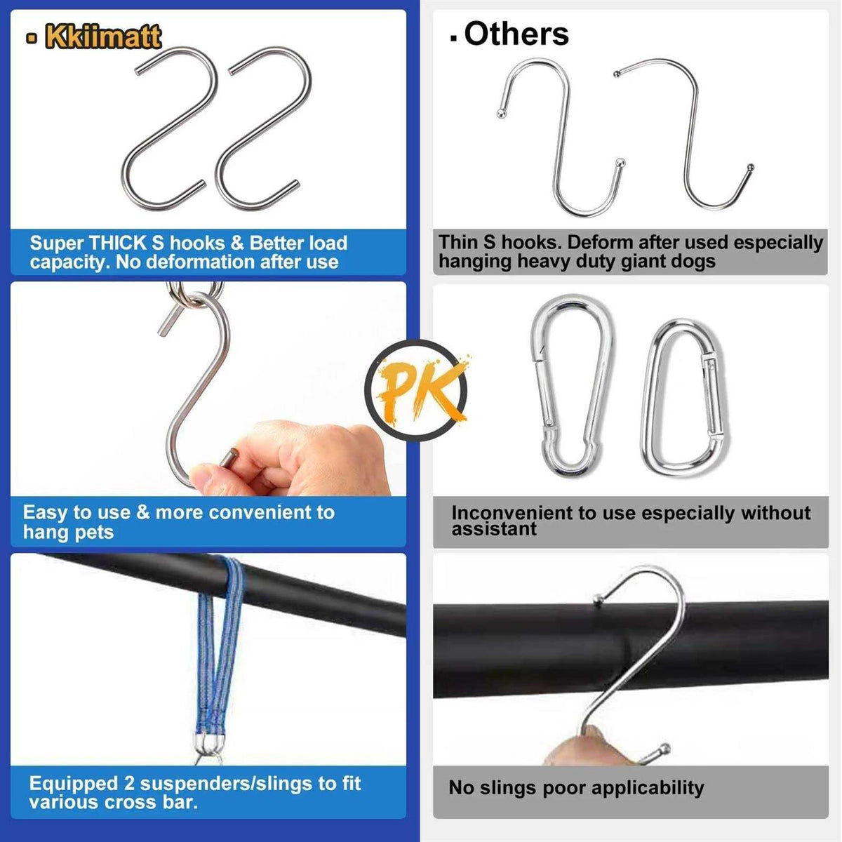 10 in 1 Pet Grooming Hammock Harness with Nail Clippers Y424
