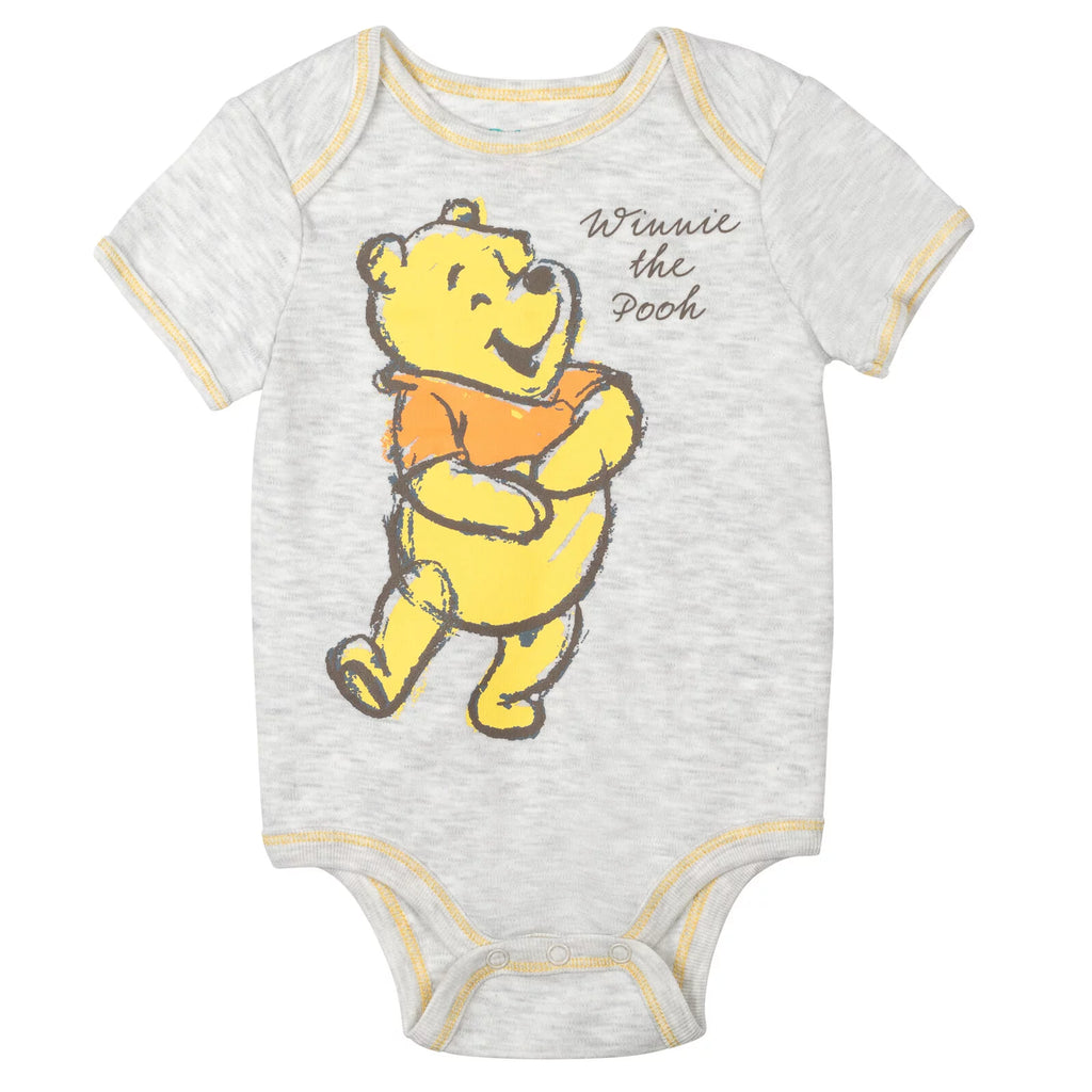 Newborn Baby Boys Bodysuit Pants Bib and Hat 4 Piece Outfit Set A647