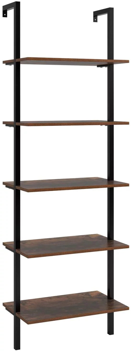 Wall Mounted 5 Tiers Ladder Shelves O64589