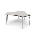 Desk with Grey Nebula Laminate & 3 Adjustable Silver Legs U91948