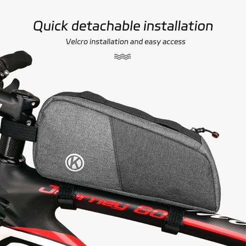Black Waterproof Bicycle Frame Bag H4607