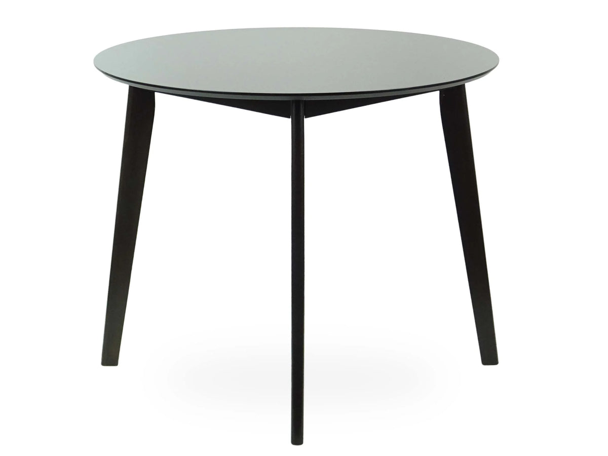 Set of 5 Solid Wood Dining Table and 4 Side Chairs with Padded Seat, Espresso Y26141