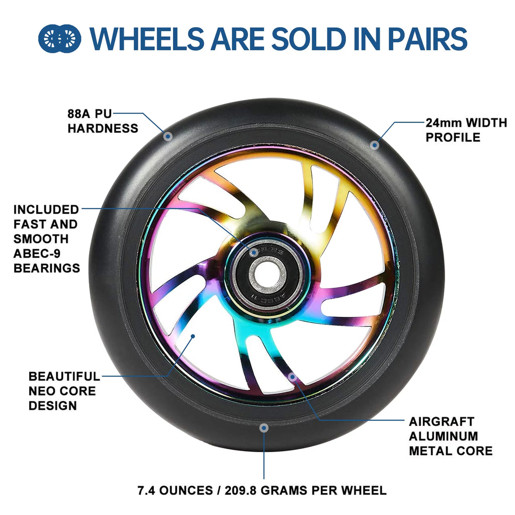100mm Scooter Wheels Replacement Set E570790
