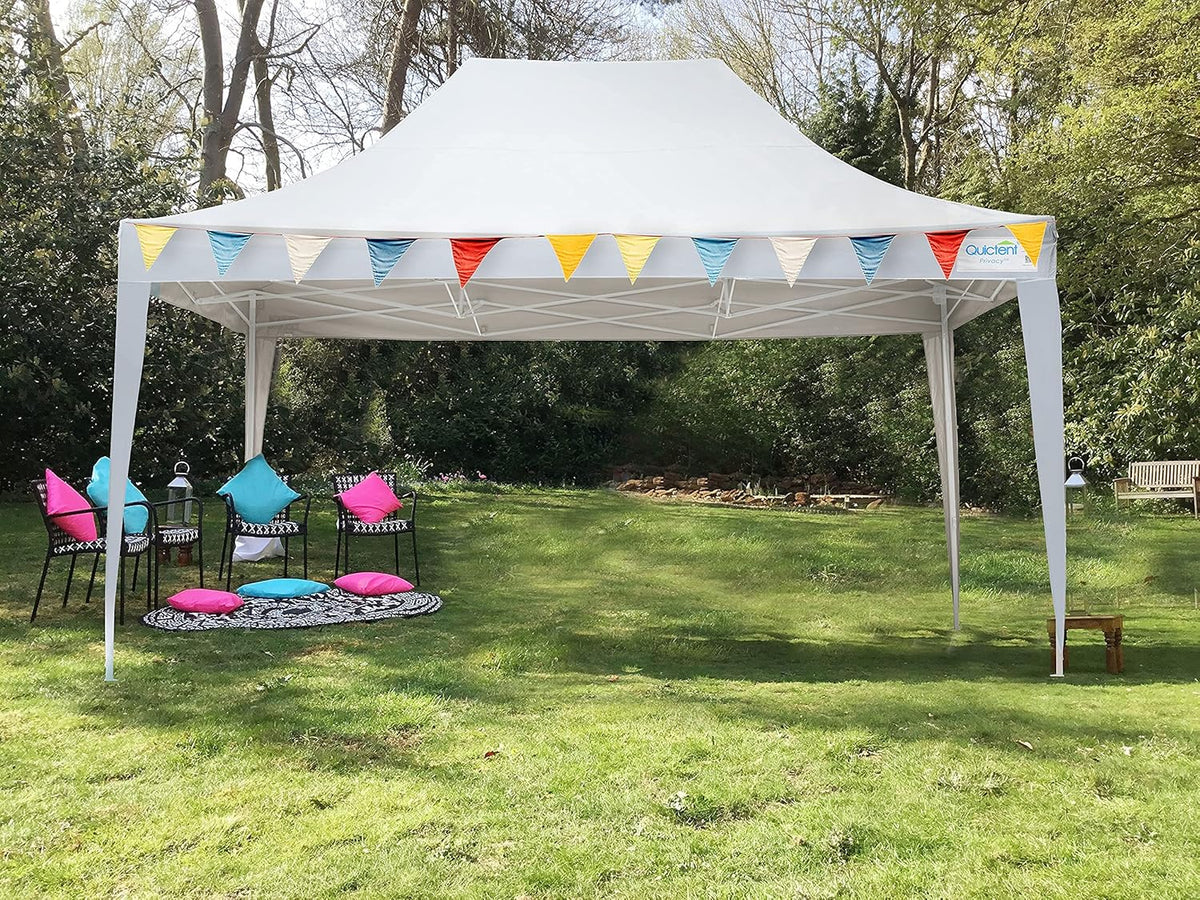 10x15 Pop Up Canopy Tent with Sidewalls and Wheeled Carry Bag O791