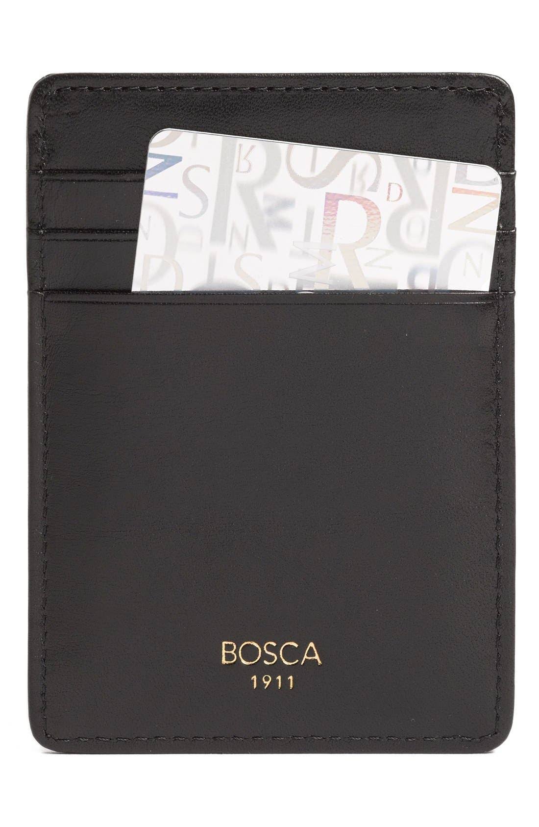 Black Leather Front Pocket Wallet Q54569